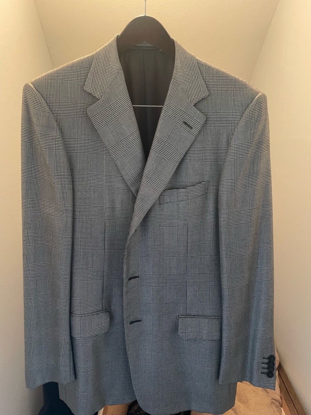 Ermenegildo Zegna Gray Glen Plaid Sport Coat - Tailored Blazer
